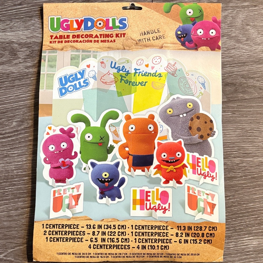 “UglyDolls Movie" Multicolor Party Table Decorating Kit